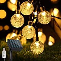 Guirnaldas Luces Exterior Solar- TOPYIYI 50LED 8M Luces Solares Led Exterior Jardin con USB Recargable- 8 Modos…